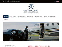 Tablet Screenshot of guestlimousines.com